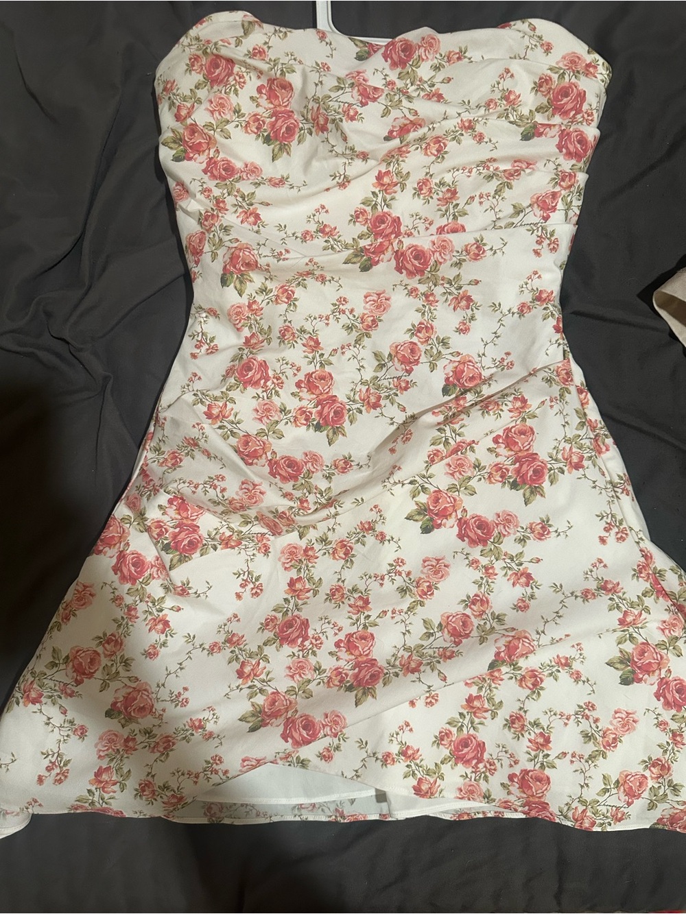 House of CB Jasmine Rose Print Draped Coset Dress- Homecoming/ semi-formal dress - Picture 8 of 10